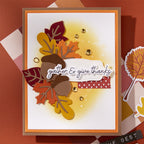 Spellbinders Autumn Sentiments BetterPress Plate and Die Set bp-322 thanks
