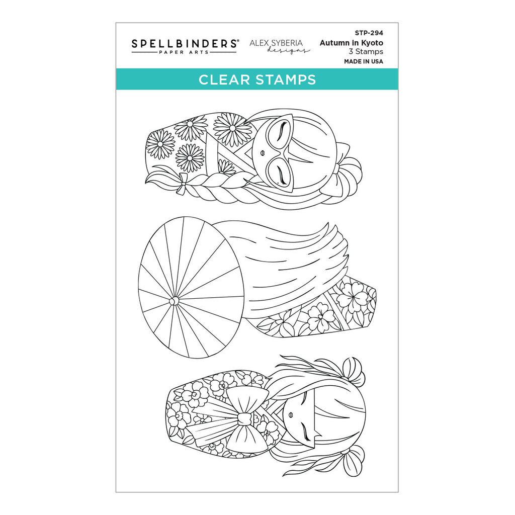 Spellbinders Autumn in Kyoto Clear Stamp Set stp-294