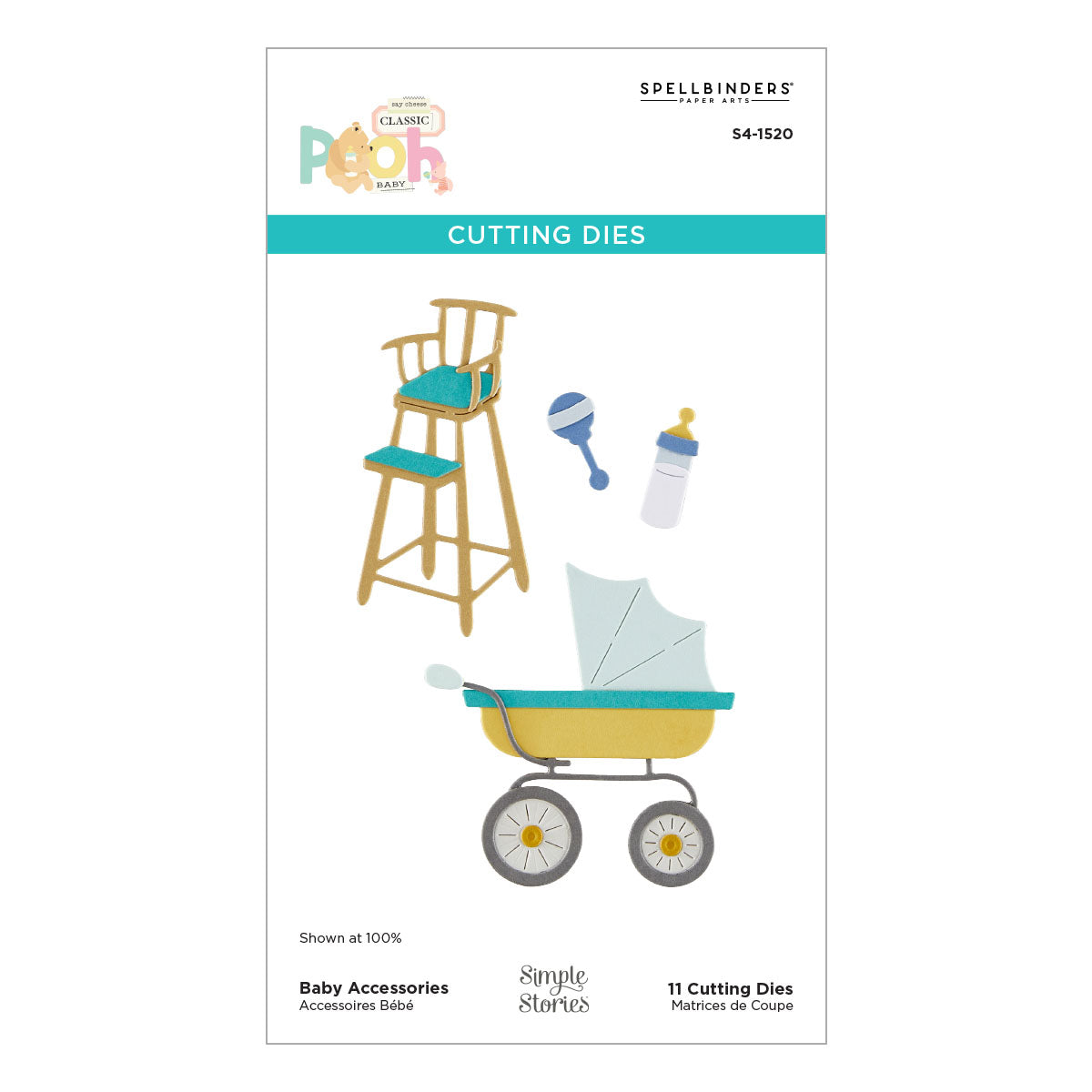 Spellbinders Baby Accessories Etched Dies s4-1520
