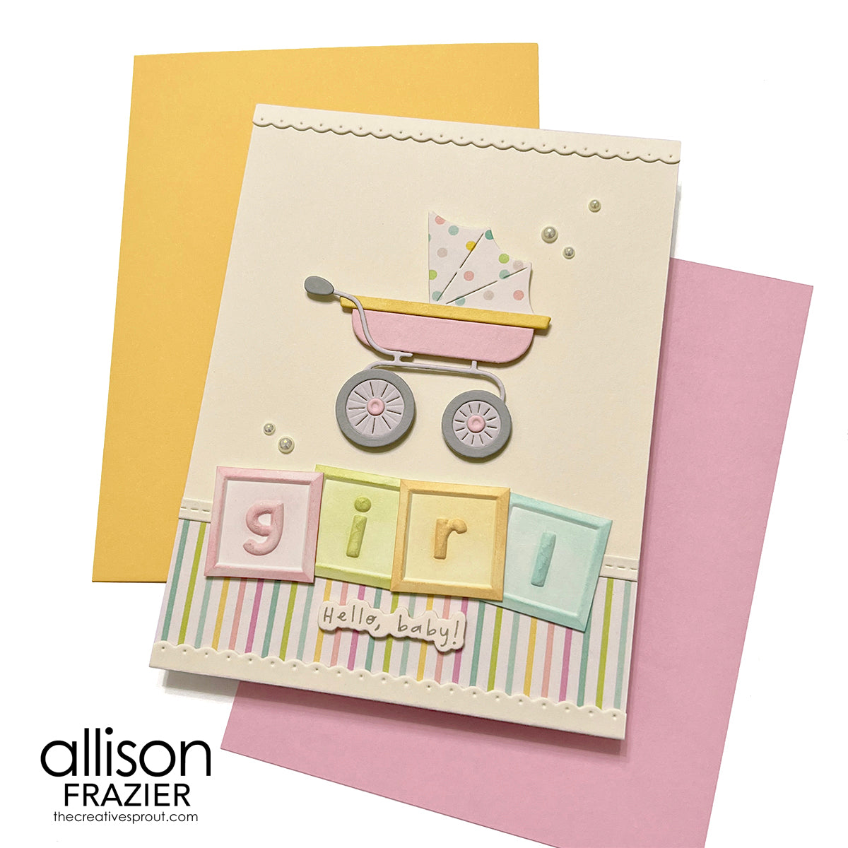 Spellbinders Baby Accessories Etched Dies s4-1520 it's a girl | color-code:ALT01