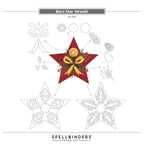 Spellbinders Barn Star Wreath Etched Dies s5-700 assembly guide