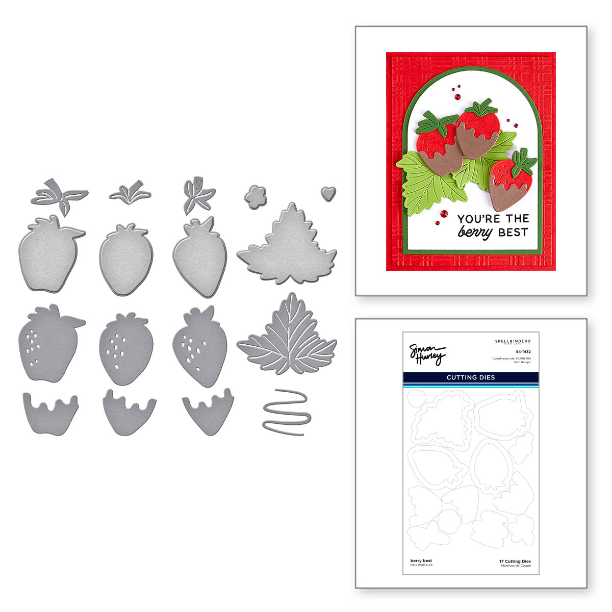 Spellbinders Berry Best Simon Hurley Coordinating Dies s4-1432