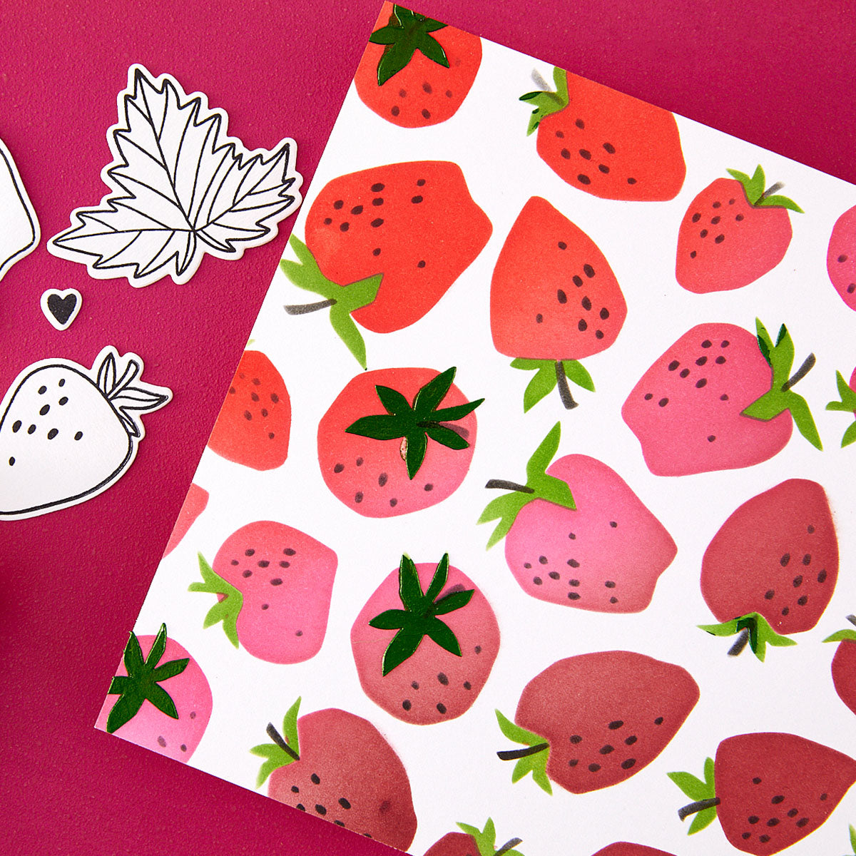 Spellbinders Berry Best Simon Hurley Coordinating Dies s4-1432 strawberry