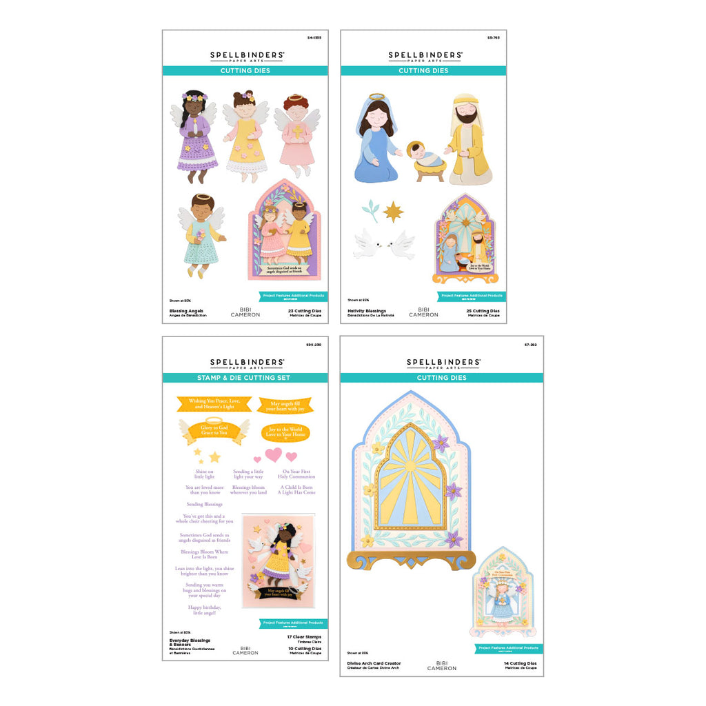 Spellbinders Bibi's Little Blessings I Want it All Stamp and Die Set bd-1125