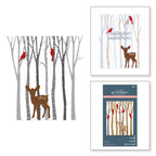 Spellbinders Birch Trees Registration Press Plates and Die Set bpr-015