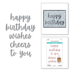 Spellbinders Birthday Cheers Etched Dies s5-677