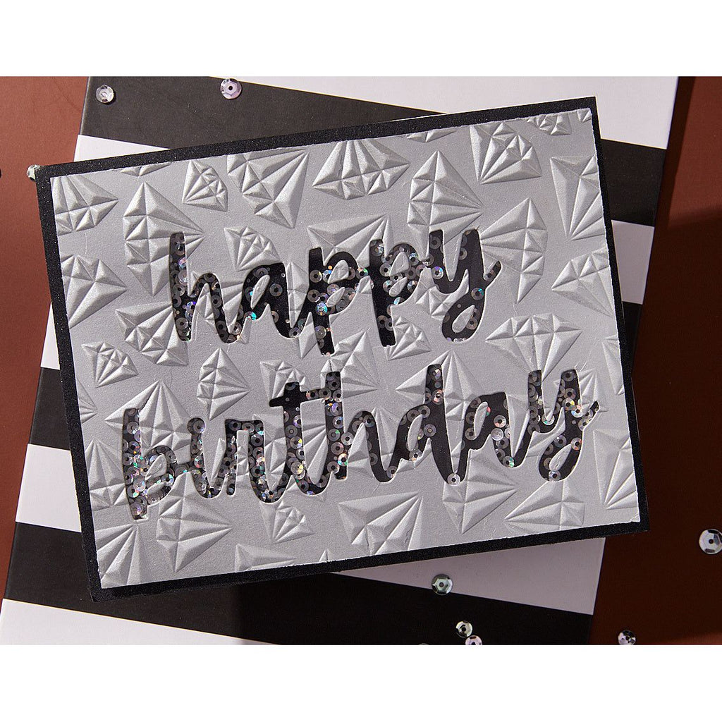 Spellbinders Birthday Cheers Etched Dies s5-677 happy