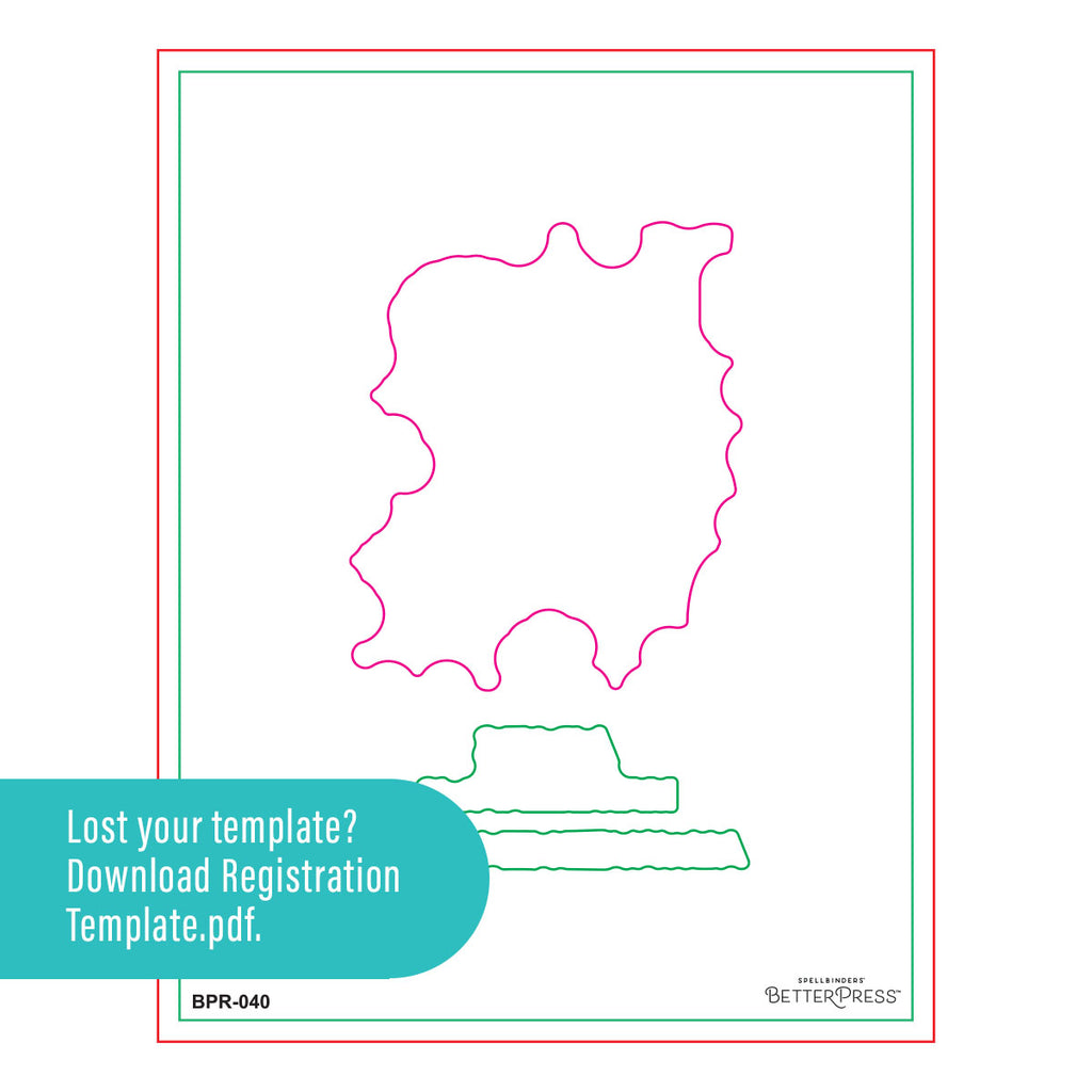 Spellbinders Block Print Aries Registration Press and Foil Plate bpr-040 template