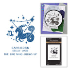 Spellbinders Block Print Capricorn Registration Press and Foil Plate bpr-049