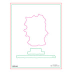 Spellbinders Block Print Gemini Registration Press and Foil Plate bpr-042 template