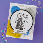 Spellbinders Block Print Gemini Registration Press and Foil Plate bpr-042 twins