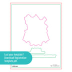 Spellbinders Block Print Libra Registration Press and Foil Plate bpr-046 template