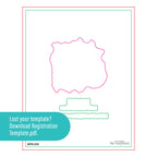 Spellbinders Block Print Pisces Registration Press and Foil Plate bpr-039 template