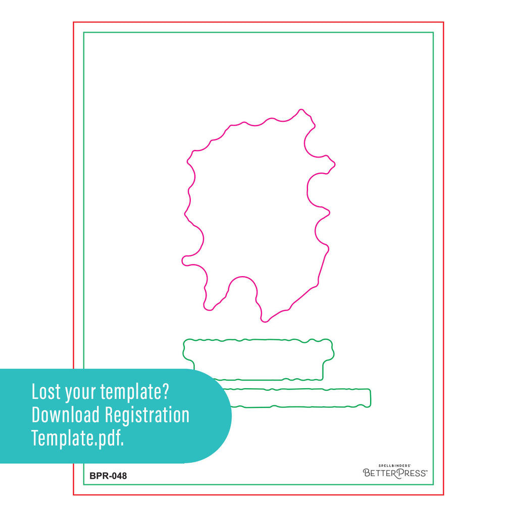 Spellbinders Block Print Sagittarius Registration Press and Foil Plate bpr-048 template
