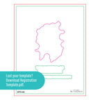 Spellbinders Block Print Sagittarius Registration Press and Foil Plate bpr-048 template