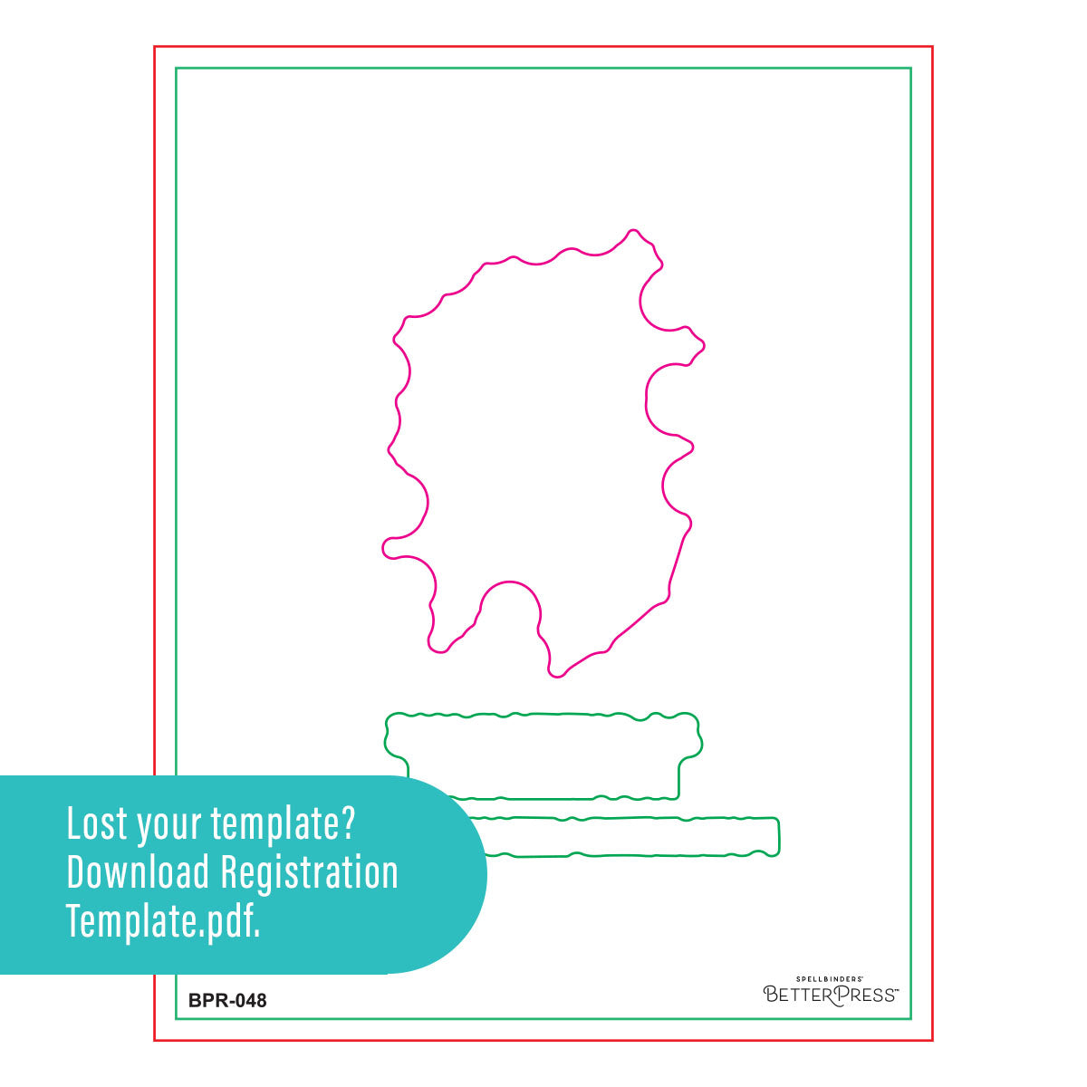 Spellbinders Block Print Sagittarius Registration Press and Foil Plate bpr-048 template