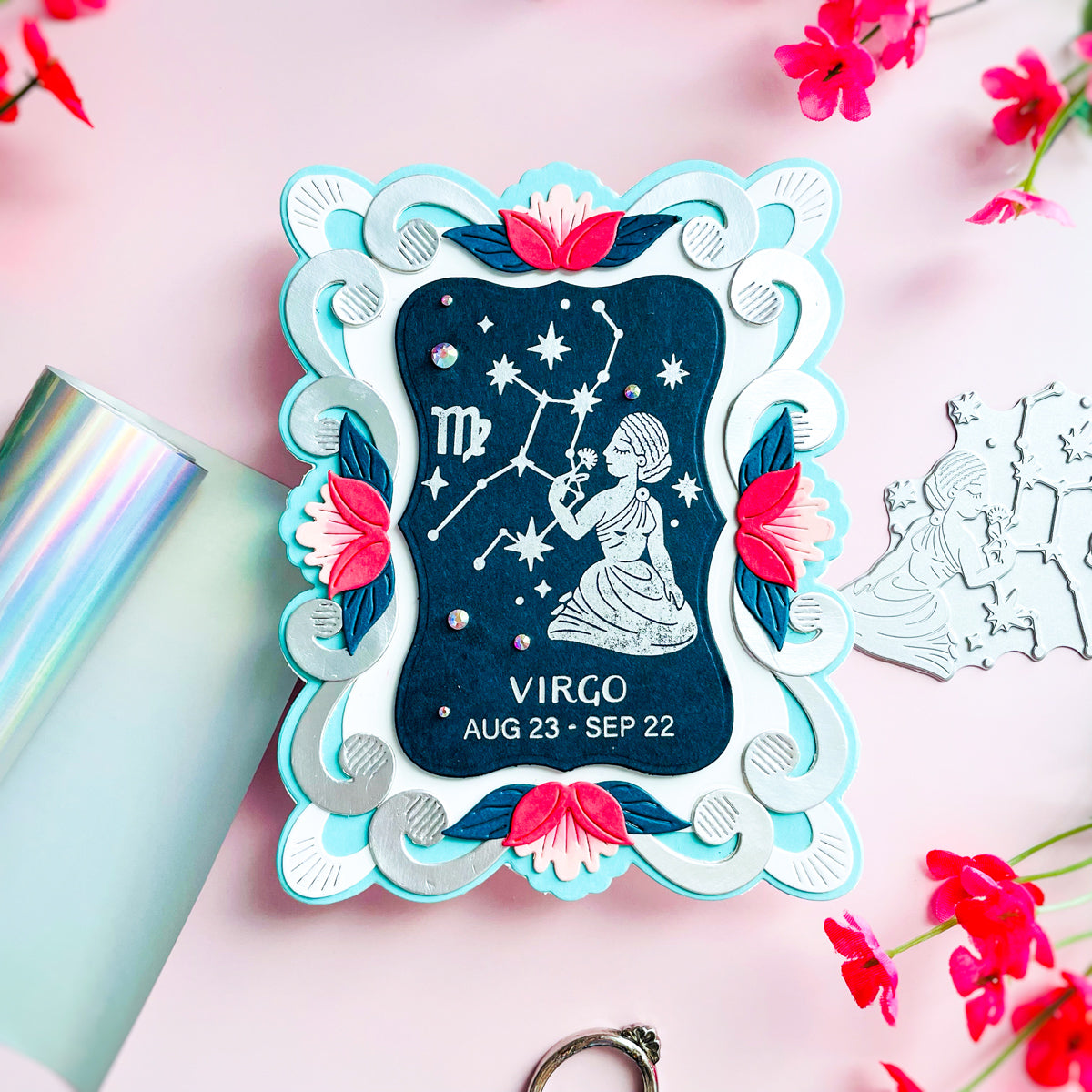 Spellbinders Block Print Virgo Registration Press and Foil Plate bpr-045 virgo