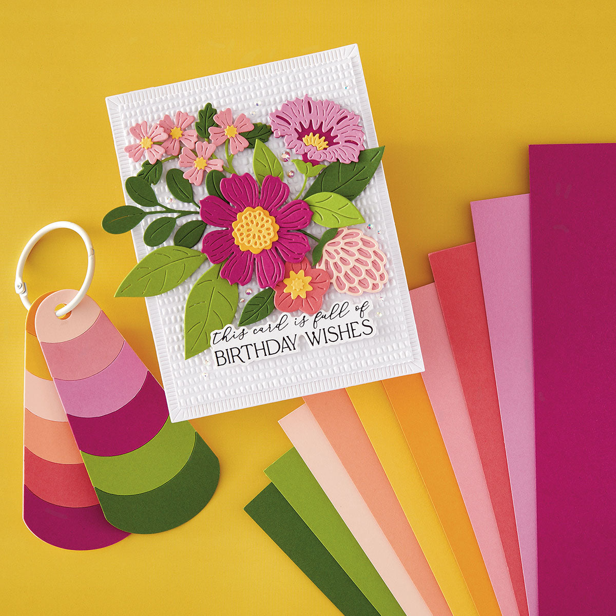 Spellbinders Blooms ColorWheel Cardstock Assortment csa-048 birthday