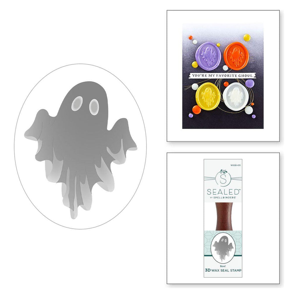 Spellbinders Boo 3D Wax Seal Stamp ws3d-011