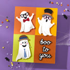 Spellbinders Boo Crew Etched Dies s6-264 boo