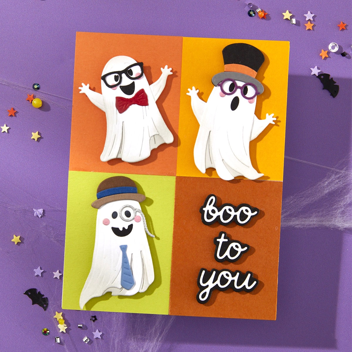 Spellbinders Boo Crew Etched Dies s6-264 boo