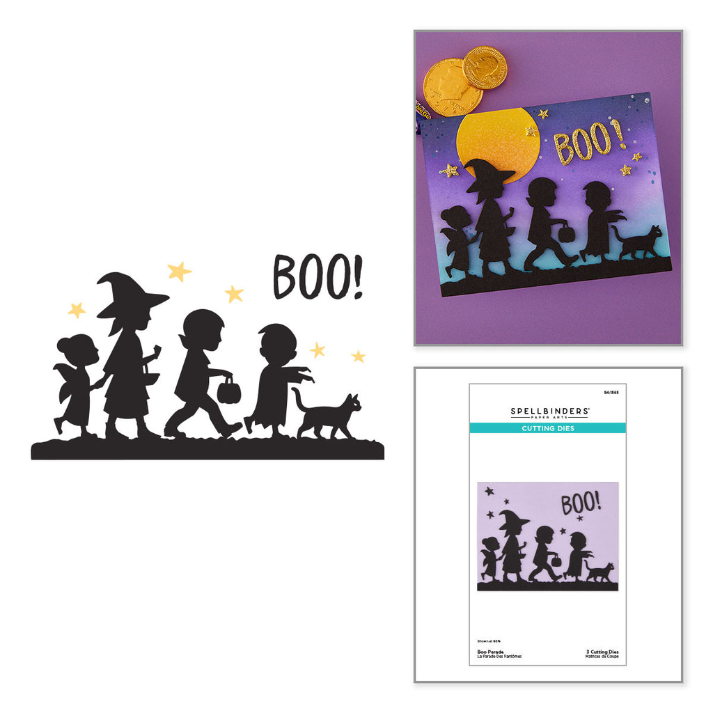 Spellbinders Boo Parade Etched Dies s4-1565