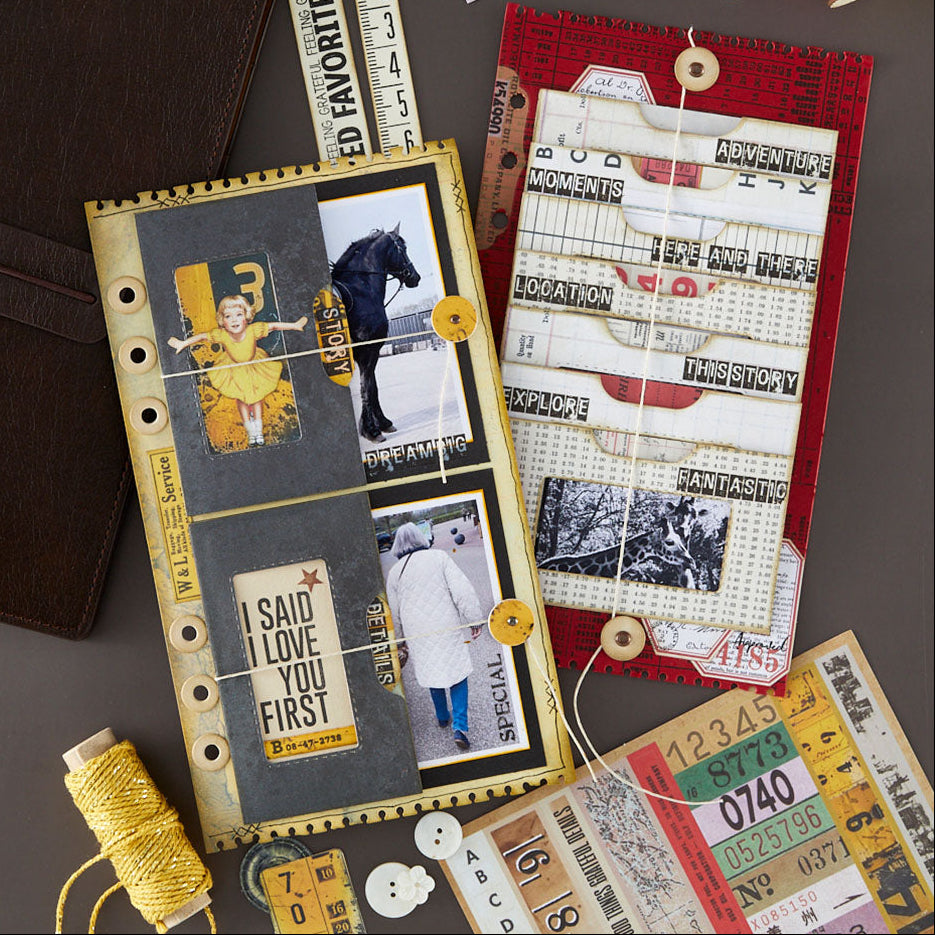 Spellbinders Book 10 Cardstock Die Cuts scse-054 little girl in yellow dress black horse moments adventure card