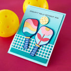 Spellbinders Born to Dink Clear Stamp and Die Set sds-217 rally