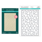 Spellbinders Born to Sparkle 3D Embossing Folder and Stencil Set bd-0938