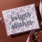 Spellbinders Born to Sparkle 3D Embossing Folder and Stencil Set bd-0938 bougie wishes