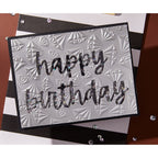 Spellbinders Born to Sparkle 3D Embossing Folder e3d-122 happy birthday