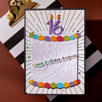 Spellbinders Bougie Birthday Sentiments Press Plate and Die Set bp-272 gorgeous