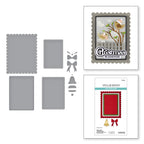 Spellbinders Bow and Bell Scallop Frame Etched Dies s4-1448