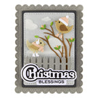 Spellbinders Bow and Bell Scallop Frame Etched Dies s4-1448 christmas