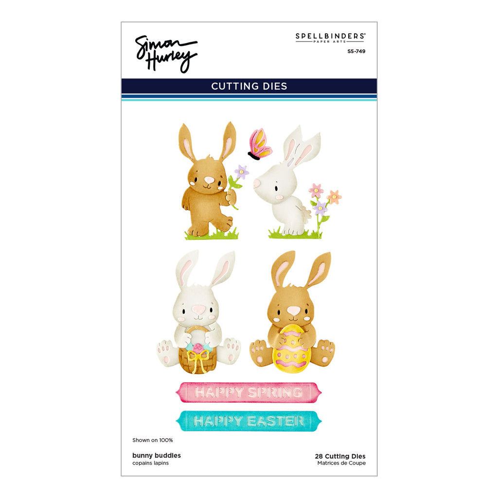 Spellbinders Bunny Buddies Etched Dies s5-749