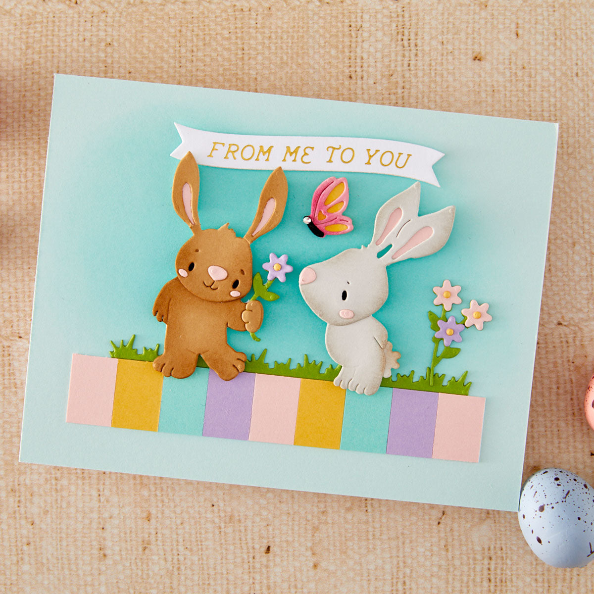 Spellbinders Bunny Buddies Etched Dies s5-749 from me to you