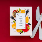Spellbinders Buon Appetito Stamp, Folder and Die Bundle grate