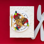 Spellbinders Buon Appetito Stamp, Folder and Die Bundle meatballs