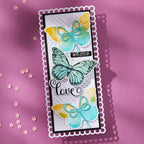 Spellbinders Butterfly Silhouettes Registration Press Plate and Die Set bpr-028 love