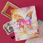 Spellbinders Butterfly Splatter BetterPress Plate and Die Set bp-323 friendship