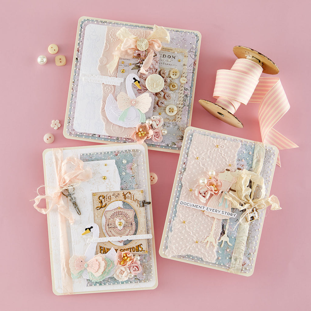 Spellbinders Buttons and Keepsakes Folder, Press and Foil Plate, Folder and Die Bundle document every story