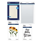 Spellbinders Cascading Coneflowers Folder, Stencil, and Die Bundle