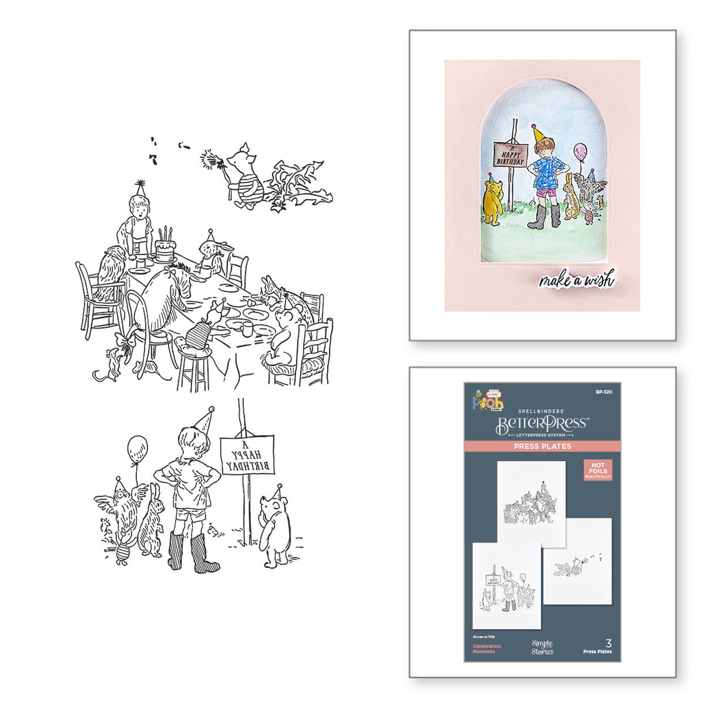 Spellbinders Celebration Moments Press Plates bp-320