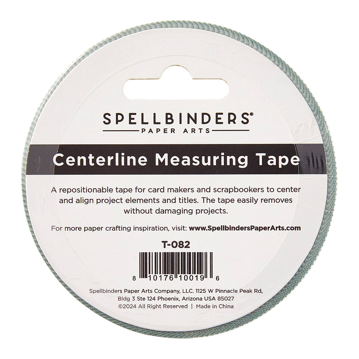 Spellbinders Centerline Measuring Tape t-082 package