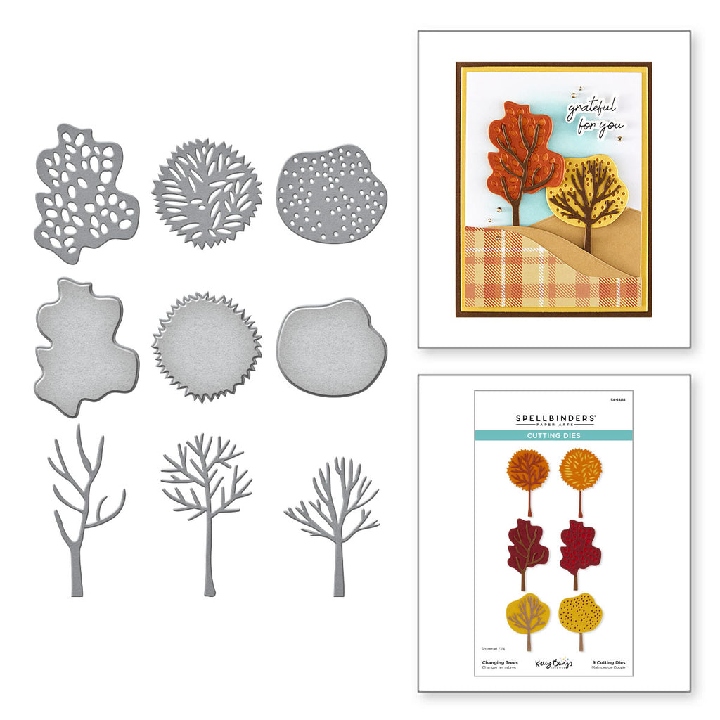 Spellbinders Changing Trees Etched Dies s4-1488