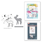 Spellbinders Cheer and Good Tidings Deer Registration Press Plate and Die Set bpr-036
