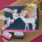 Spellbinders Cheer and Good Tidings Deer Registration Press Plate and Die Set bpr-036 merry