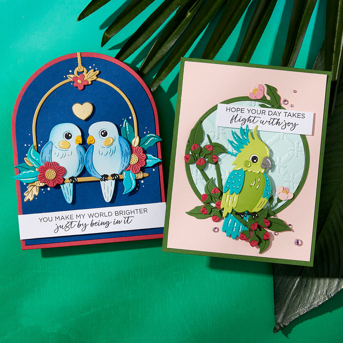 Spellbinders Cheerful Chirps Stamp, Folder and Die Bundle birds