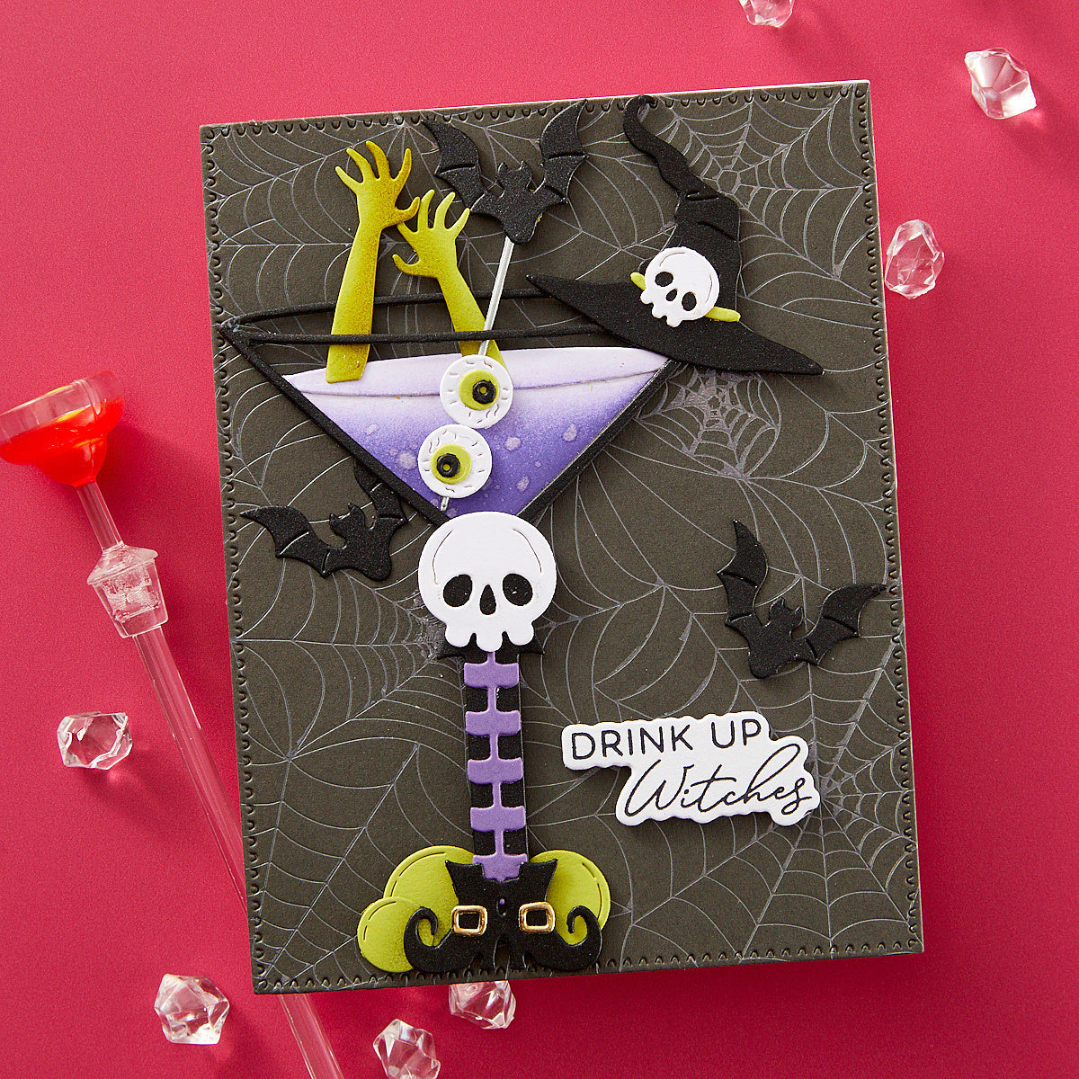 Spellbinders Cheers Sentiments Press Plate and Die Set bp-212
