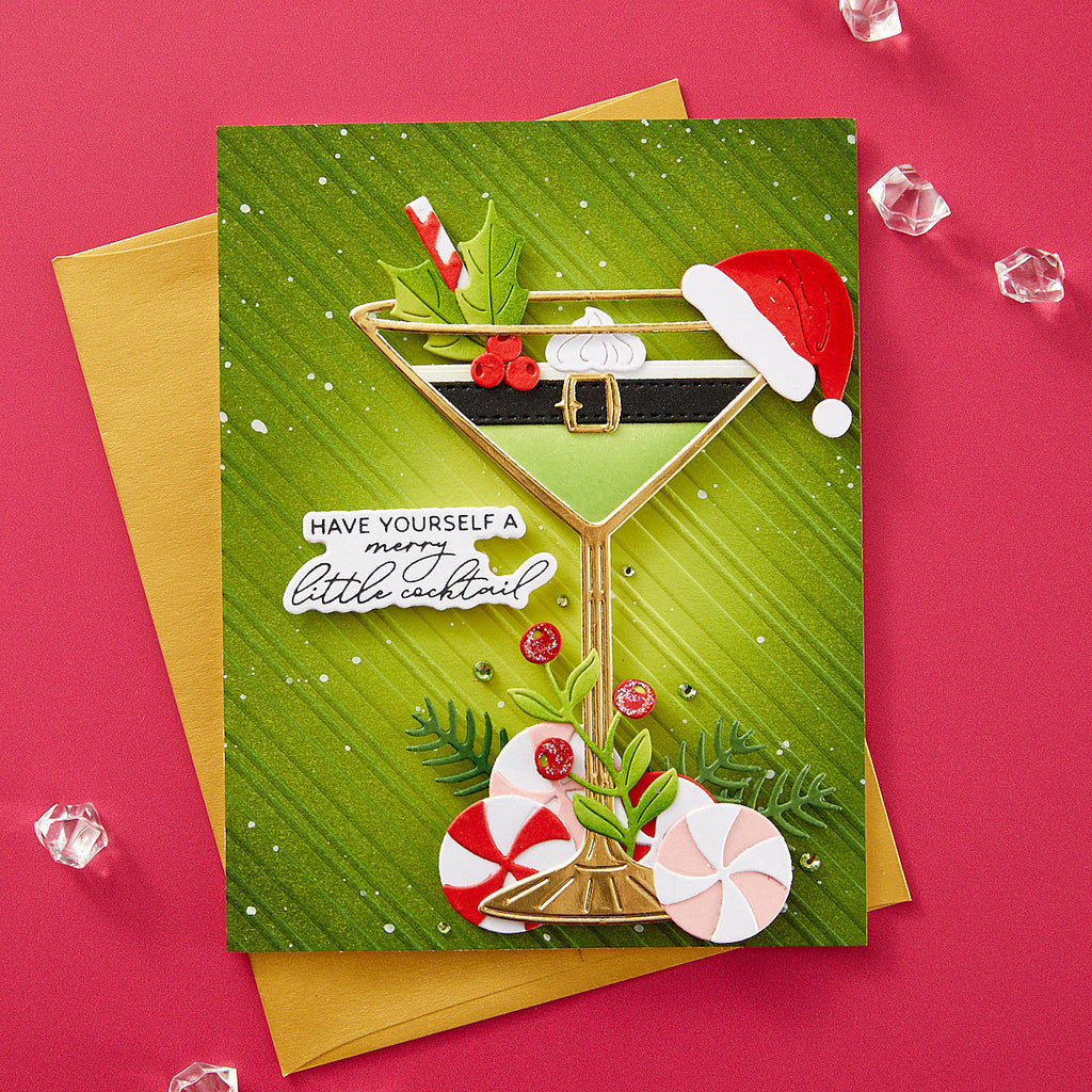 Spellbinders Cheers Sentiments Press Plate and Die Set bp-212